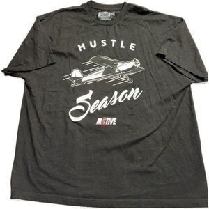Hustle Season Million‎ Dolla Motive Men's Black T-Shirt Size 3XL